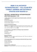 NRMS 5190 Advanced&NewLine;Pathophysiology &mdash; Full Exam with&NewLine;correct answers and rationale&NewLine;updated 2026 graded A&plus; 