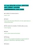 ILTS 305 UPDATED ACTUAL QUESTIONS&NewLine;AND CORRECT ANSWERS&NewLine;COMPREHENSIVE STUDY GUIDE
