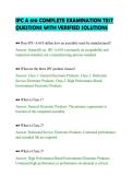 IPC A 610 ACTUAL TEST QUESTIONS WITH&NewLine;COMPLETE ANSWER KEY