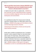 RDA Law And Ethics Exam Version A Newest 2026&sol;2027 Actual &NewLine;Exam 100 Questions And Correct Detailed Answers &lpar;verified &NewLine;Answers&rpar; &vert;&vert;Already Graded A&plus;&vert;&vert;Just Out&excl;&excl;&excl;
