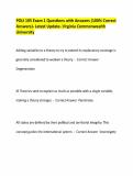 POLI 105 Exam 1 Questions with Answers &lpar;100&percnt; Correct Answers&rpar;- Latest Update- Virginia Commonwealth University