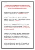 Relias RN Pharmacology Actual Exam Newest 2026&sol;2027 &NewLine;Complete 70 Questions And Correct Detailed Answers &lpar;verified &NewLine;Answers&rpar; &vert;&vert;Already Graded A&plus;&vert;&vert;Just Out&excl;&excl;&excl;
