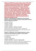 Minnesota MN Dental Jurisprudence Exam 2026&sol;2027 &vert; Minnesota Board of Dentistry Dental Jurisprudence Assessment Study Guide & Exam Prep &vert; Minnesota Dental License Jurisprudence Practice Questions&comma; Answers & Detailed Rationales &vert; Minnesota Dental Practice 