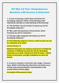 ATI Skin 3&period;0 Test &vert; Comprehensive&NewLine;Questions with Answers & Rationales