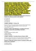 Amazon Driver Training 2026&sol;2027 &vert; Amazon Delivery Driver Training Study Guide & Practice Questions &vert; Amazon DSP Driver Training&comma; Delivery Associate Training & Driver Safety Exam Prep &vert; Amazon Delivery Vehicle Inspection&comma; Defensive Driving&comma; Road Safety&comma; S