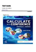 Morris&colon; Calculate with Confidence 8th Edition Complete Test Bank