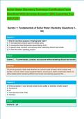 Boiler Water Chemistry Technician Certification Exam&NewLine;Questions With Accurate Answers 100&percnt; Guarantee Pass &NewLine;2026&sol;2027
