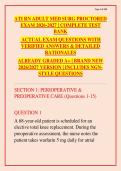 ATI RN Adult Med Surg Proctored Exam 2026-2027 Complete Test Bank&colon; 125&plus; Actual Exam Questions with Verified Answers & Detailed Rationales &vert; NGN-Style Questions Included &vert; Graded A&plus; Guaranteed Pass