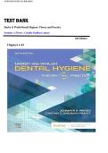 Test bank for darby and walsh dental hygiene theory and practice 6th edition by jennifer a pieren denise m bowen