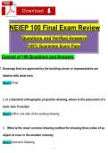 NEIEP Exam Bundle Questions and Verified Answers 