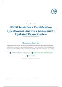 BICSI Installer 1 Certification 115&plus; Questions & Answers 2026&sol;2027 &vert; Updated Exam Review