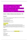 HESI FUNDAMENTALS EXAM PREP TEST BANK 3&colon; 300 HIGH-YIELD PRACTICE QUESTIONS WITH CORRECT ANSWERS & RATIONALES &ndash; FOUNDATIONS OF NURSING PRACTICE