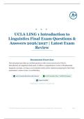 UCLA LING 1 Introduction to Linguistics Final Exam 90&plus; Questions & Answers 2026&sol;2027 &vert; Latest Exam Review