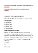 OHIO PROSECUTOR QUALIFICATION EXAM &mdash; 200 ORIGINAL PRACTICE QUESTIONS&NewLine;STUDY EDITION 2026&ndash;2027 COMPLETE WITH 100&percnt; VERIFIED ANSWERS&NewLine;