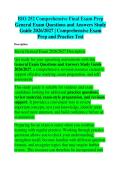 BIO 252 Comprehensive Final Exam Prep Questions and Answers Study Guide 2026