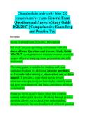 Chamberlain University BIOS 252 Comprehensive Exam 2026 &vert; General Exam Questions and Answers &vert; Detailed Biology Study Guide and Complete Exam Review