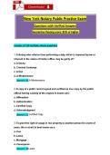 New York Notary Public Practice Exam &NewLine;Questions with Verified Answers &NewLine;Guarantee Passing score&colon; 85&percnt; or higher