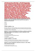 ATI Pharmacology 2026&sol;2027 &vert; ATI RN Pharmacology Proctored Exam & Content Mastery Series &lpar;CMS&rpar; Study Guide &vert; ATI Pharmacology Practice Questions&comma; Answers & Detailed Rationales &vert; Nursing Pharmacology&comma; Medication Administration & Safety&comma; Drug Classes&comma; Mecha