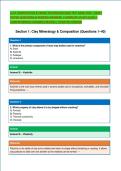 CLAY COMPOSITION & FIRING TECHNICIAN EXAM TEST BANK 2026 &vert; MOST &NewLine;TESTED QUESTIONS & VERIFIED ANSWERS &vert; COMPLETE STUDY GUIDE &vert; &NewLine;COMPREHENSIVE CERAMICS REVIEW &vert; UPDATED VERSION