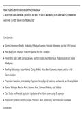 PEAK PILATES COMPREHENSIVE CERTIFICATION EXAM&ndash; QUESTIONS AND ANSWERS &vert; VERIFIED AND WELL DETAILED ANSWERS &vert; PLUS RATIONALES &vert; DOWNLOAD&NewLine;AND PASS &vert; LATEST EXAM UPDATE 2026&sol;2027