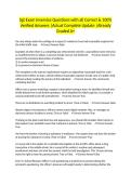 Sgt Exam Inservice Questions with all Correct & 100&percnt; Verified Answers &vert;Actual Complete Update &vert;Already Graded A&plus;