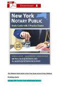 New York Notary Public Exam Study Guide Practice Exams Questions and Answers