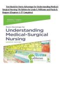 Test Bank For Davis Advantage for Understanding Medical-Surgical Nursing 7th Edition &vert; Linda S&period; Williams & Paula D&period; Hopper &vert; ISBN 9781719644587 &vert; Chapters 1-57