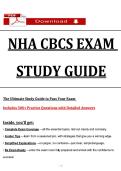 NHA CBCS EXAM STUDY GUIDE &colon;The Ultimate Study Guide to Pass Your Exam Includes 500&plus; Practice Questions with Detailed Answers