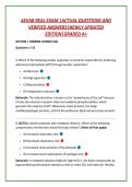 ASVAB REAL EXAM &vert;ACTUAL QUESTIONS AND &NewLine;VERIFIED ANSWERS&vert;NEWLY UPDATED &NewLine;EDITION&vert;GRADED A&plus; 