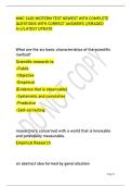 MMC 3420 MIDTERM TEST NEWEST WITH COMPLETE &NewLine;QUESTIONS WITH CORRECT ANSWERS &sol;&sol;GRADED &NewLine;A&plus;&sol;&sol;LATEST UPDATE