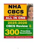 NHA CBCS STUDY GUIDE ALL IN ONE QUESTIONS AND ANSWERS