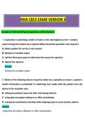 NHA CBCS EXAM VERSION 3 &NewLine;Consist of 120 multichoice Questions with Answers  