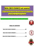 NHA CBCS EXAM Bundle Questions with Answers 