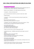 ANCC 2 FINAL PAPER QUESTIONS AND COMPLETE SOLUTIONS&NewLine;