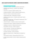 ANCC AGACNP 100 PERCENT CORRECT QUESTIONS AND ANSWERS