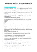 ANCC AGACNP EXAM PREP QUESTIONS AND ANSWERS