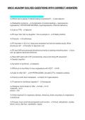 ANCC AGACNP SOLVED QUESTIONS WITH CORRECT ANSWERS