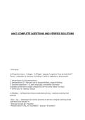 ANCC COMPLETE QUESTIONS AND VERIFIED SOLUTIONS