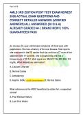 AMLS 3RD EDITION POST TEST EXAM NEWEST 2026 &vert; 50 ACTUAL EXAM QUESTIONS & VERIFIED DETAILED RATIONALES &vert; GRADED A&plus;