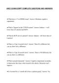 ANCC EXAM SCRIPT COMPLETE QUESTIONS AND ANSWERS