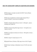 ANCC FN1 EXAM SCRIPT COMPLETE QUESTIONS AND ANSWERS
