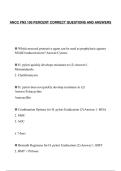 ANCC FN3 100 PERCENT CORRECT QUESTIONS AND ANSWERS