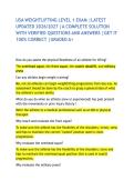 USA WEIGHTLIFTING LEVEL 1 EXAM &vert;LATEST UPDATED 2026&sol;2027 &vert;A COMPLETE SOLUTION WITH VERIFIED QUESTIONS AND ANSWERS &vert;GET IT 100&percnt; CORRECT &vert;GRADED A&plus; 