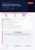  HESI RN Community Health Nursing Exam Comprehensive Public Health 2026&sol;2027 &ndash; Questions and Answers &vert; 100&percnt; Verified &vert; Detailed Rationales &ndash; Pass Guaranteed &ndash; A&plus; Graded