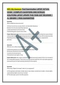 NYC City Assessor Final Examination LATEST ACTUAL &NewLine;EXAM &vert; COMPLETE QUESTIONS AND DETAILED &NewLine;SOLUTIONS LATEST UPDATE THIS YEAR-JUST RELEASED &vert; &NewLine;A&plus; GRADED &vert; PASS GUARANTEED
