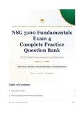NSG 3100 Fundamentals Exam 4 Complete Question Bank Galen College of Nursing 2026&sol;2027 with Verified Answers & Detailed Rationales&NewLine;&NewLine;