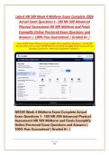 Latest NR 509 Week 4 Midterm Exam Complete 2026 Actual Exam Questions 1- 100 NR-509 Advanced Physical Assessment NR 509 Midterm and Finals Examplify Online Proctored Exam Questions and Answers &vert; 100&percnt; Pass Guaranteed &vert; Graded A&plus; &vert;