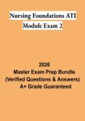 Nursing Foundations ATI Module Exam 2 Study Guide 2026 &vert; ATI Nursing Foundations Exam Review