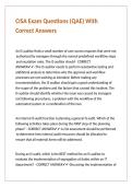 CISA Exam Questions &lpar;QAE&rpar; With Correct Answers