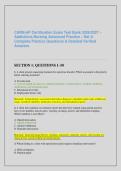 &NewLine;CARN-AP Certification Exam Test Bank 2026&sol;2027 &ndash; Addictions Nursing Advanced Practice &ndash; Set A Complete Practice Questions & Detailed Verified Answers&NewLine;